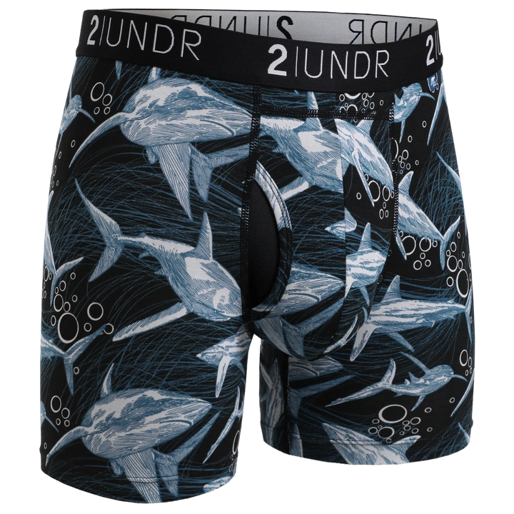 Unleash Your Day: 2UNDR Day Shift Boxer Briefs - Bold White Performance.