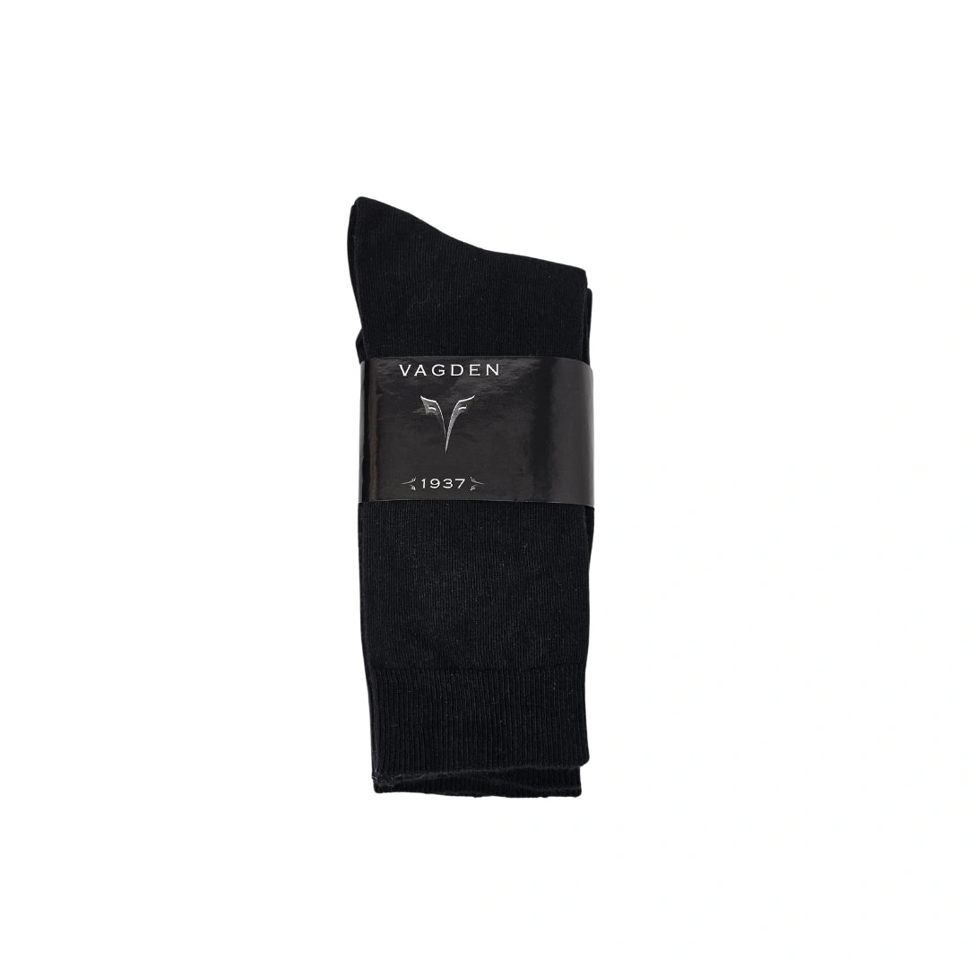 Vagden Black Cotton Dress Socks – Cool Comfort, Clearance Deal!